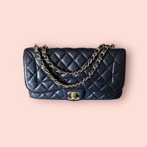 SOLD. Chanel Black Quilted Leather Bag